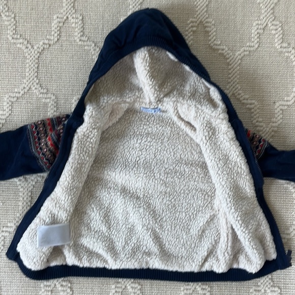 Mayoral wool blend zip up jacket with hood - toddler boy - Picture 2 of 2